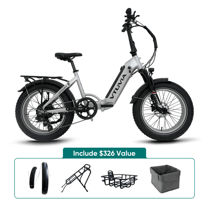 VTUVIA SX20 Folding Ebike Combo Folding Electric Bikes Red x2 16