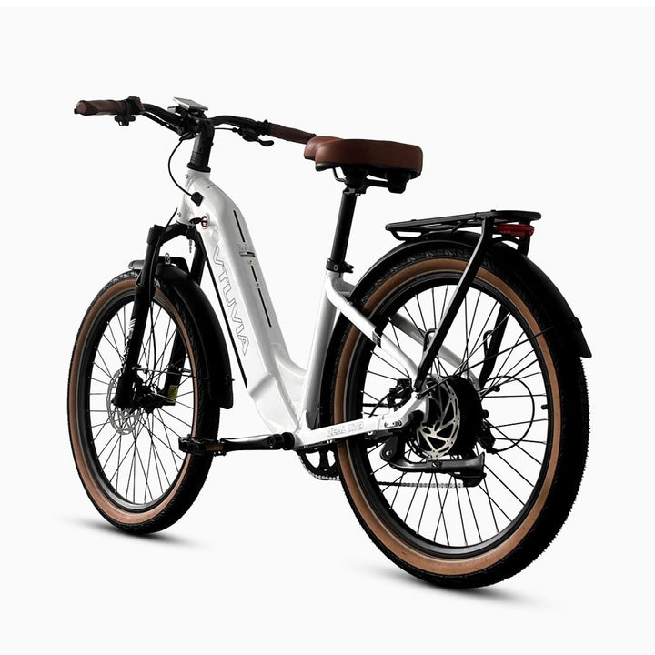 VTUVIA Zeal XT8 Commuter Electric Bikes Glacier White 2