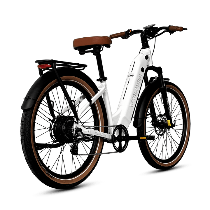 VTUVIA Zeal XT8 Ebike Combo Commuter Electric Bikes Glacier White X2 4