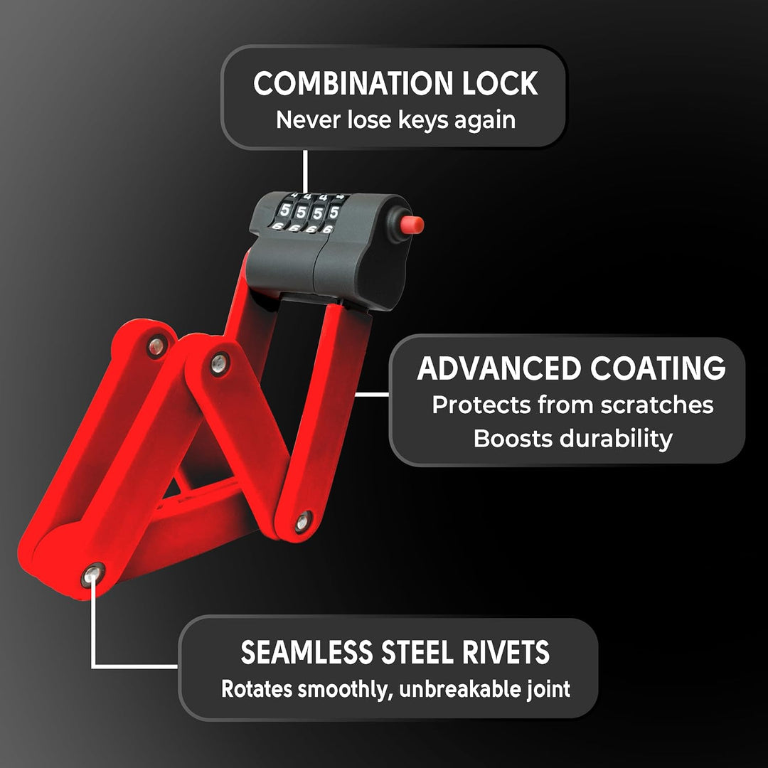 XNITO Folding Lock – 4-Digit Heavy-Duty Combo Lock 3