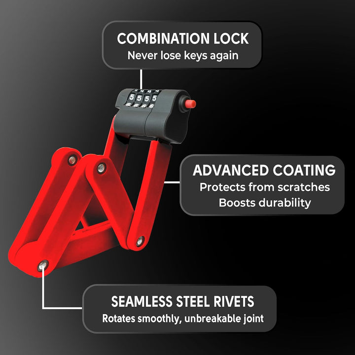 XNITO Folding Lock – 4-Digit Heavy-Duty Combo Lock 3