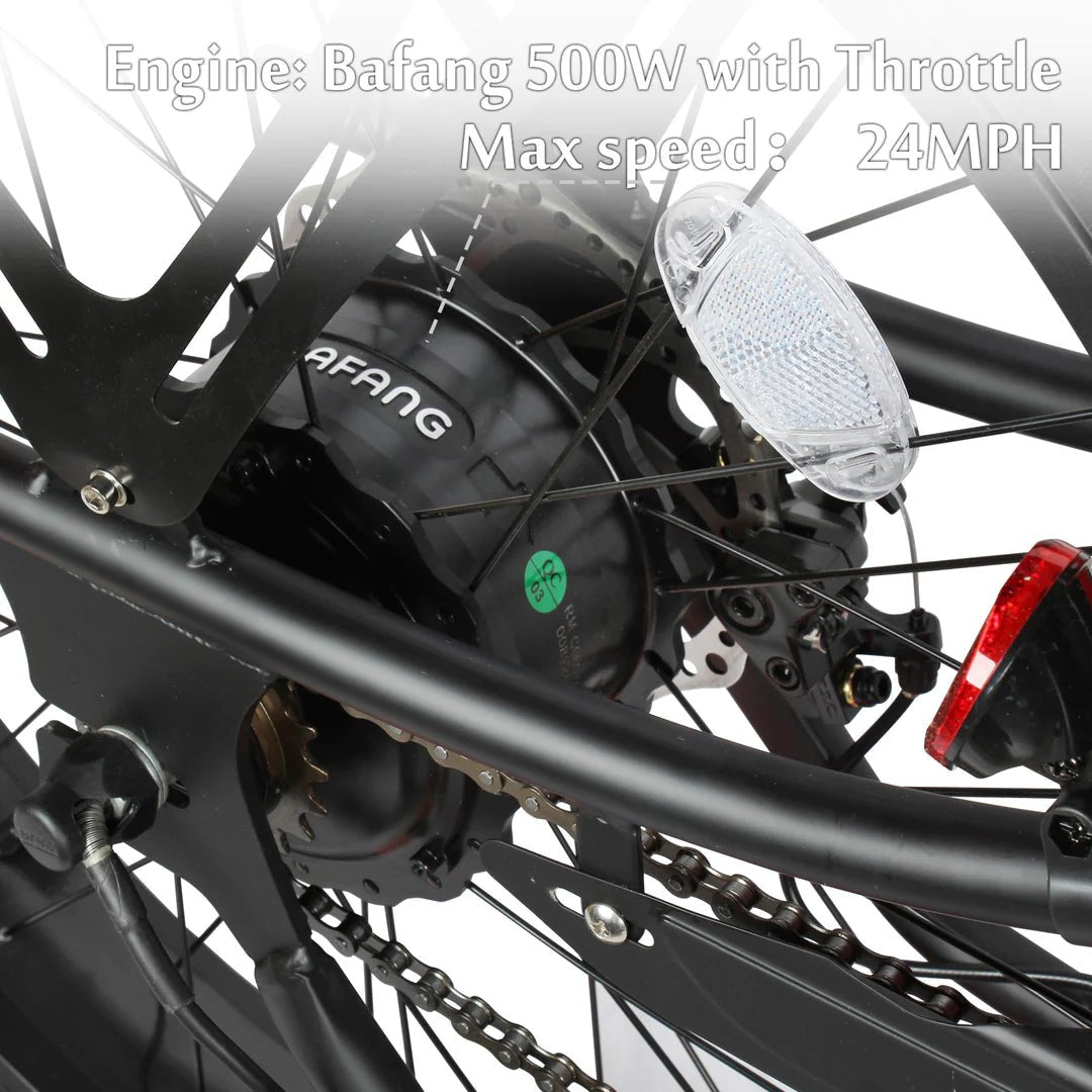 Micargi Micargi| 26" CYCLONE 2.0 Deluxe 500W 48V 11.6AH Fat Tire Cruiser Electric Bike - eBike Haul