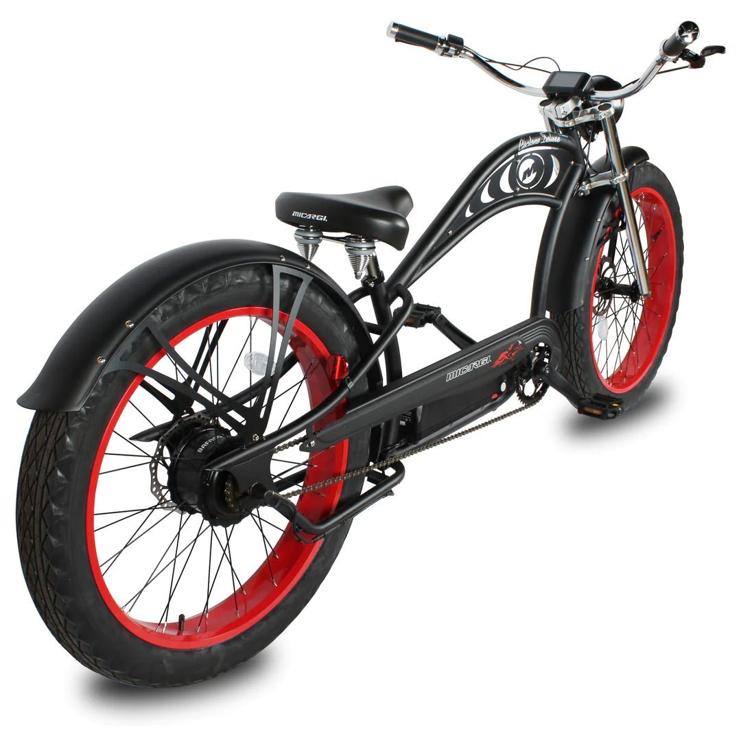 Micargi Micargi| 26" CYCLONE 2.0 Deluxe 500W 48V 11.6AH Fat Tire Cruiser Electric Bike - eBike Haul
