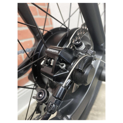 AmericanElectric AmericanElectric| RAVEN Matt Black Step-Thru Commuter Electronic Bike - eBike Haul