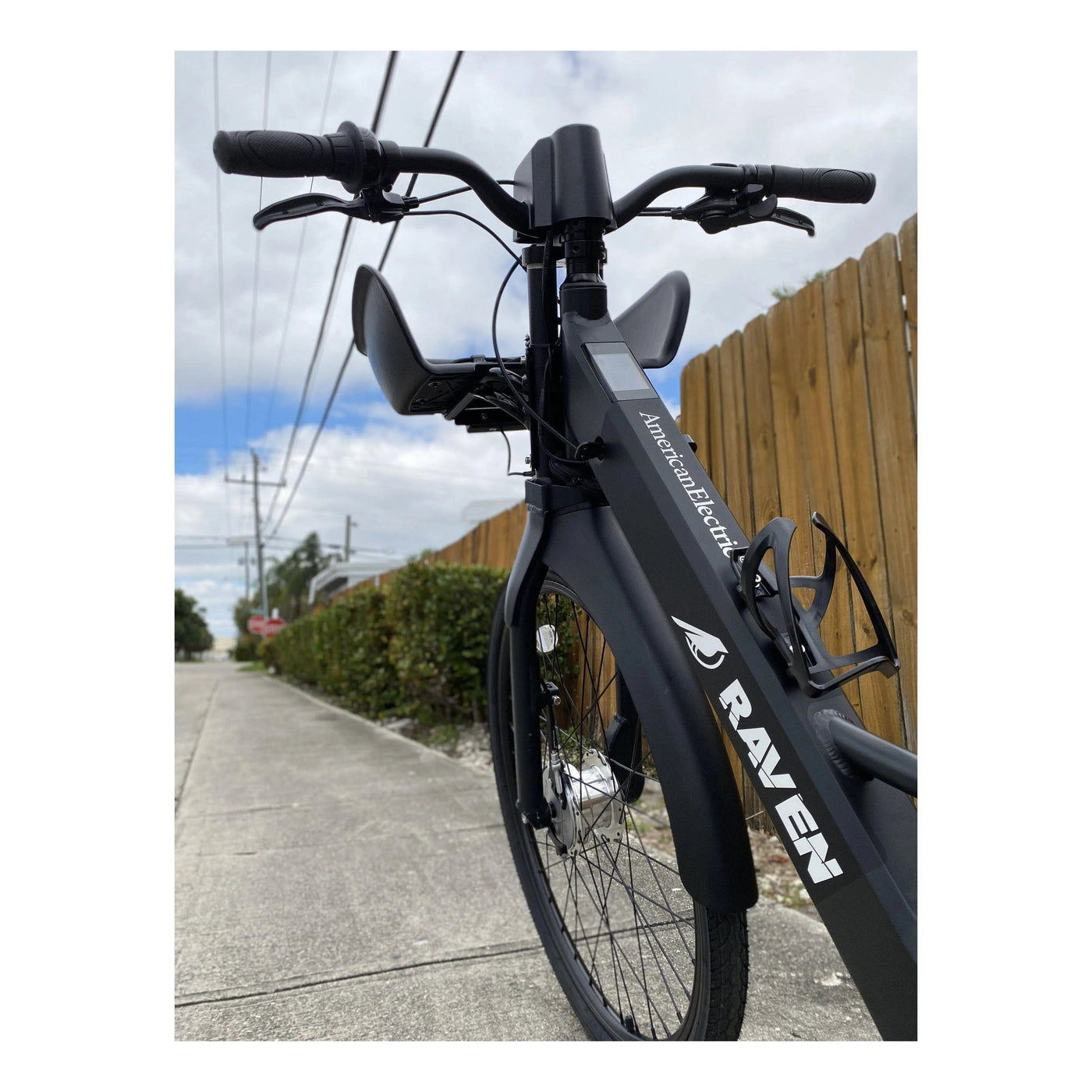 AmericanElectric AmericanElectric| RAVEN Matt Black Step-Thru Commuter Electronic Bike - eBike Haul