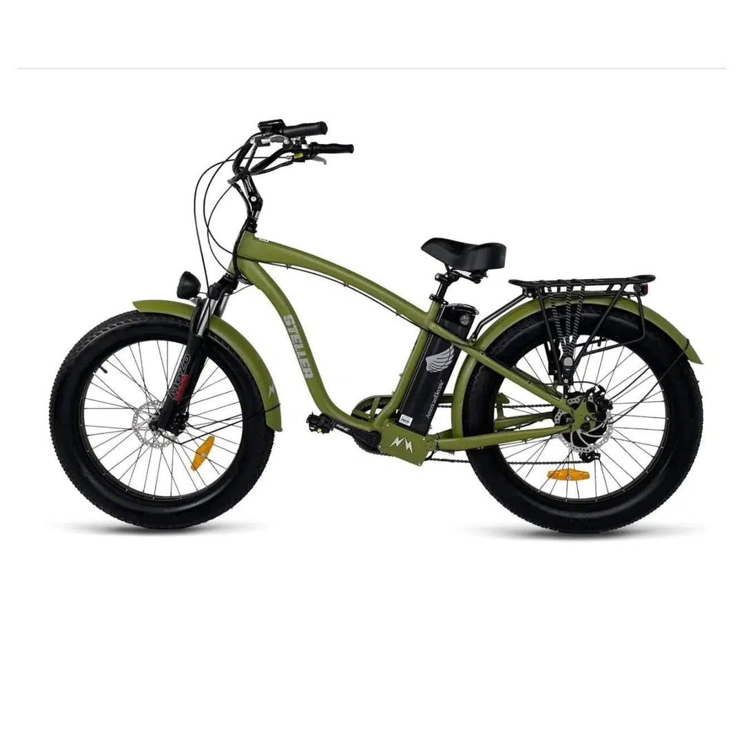 AmericanElectric STELLER 2023 Cross Bar Fat Tire Beach Electric Bike eBike Haul