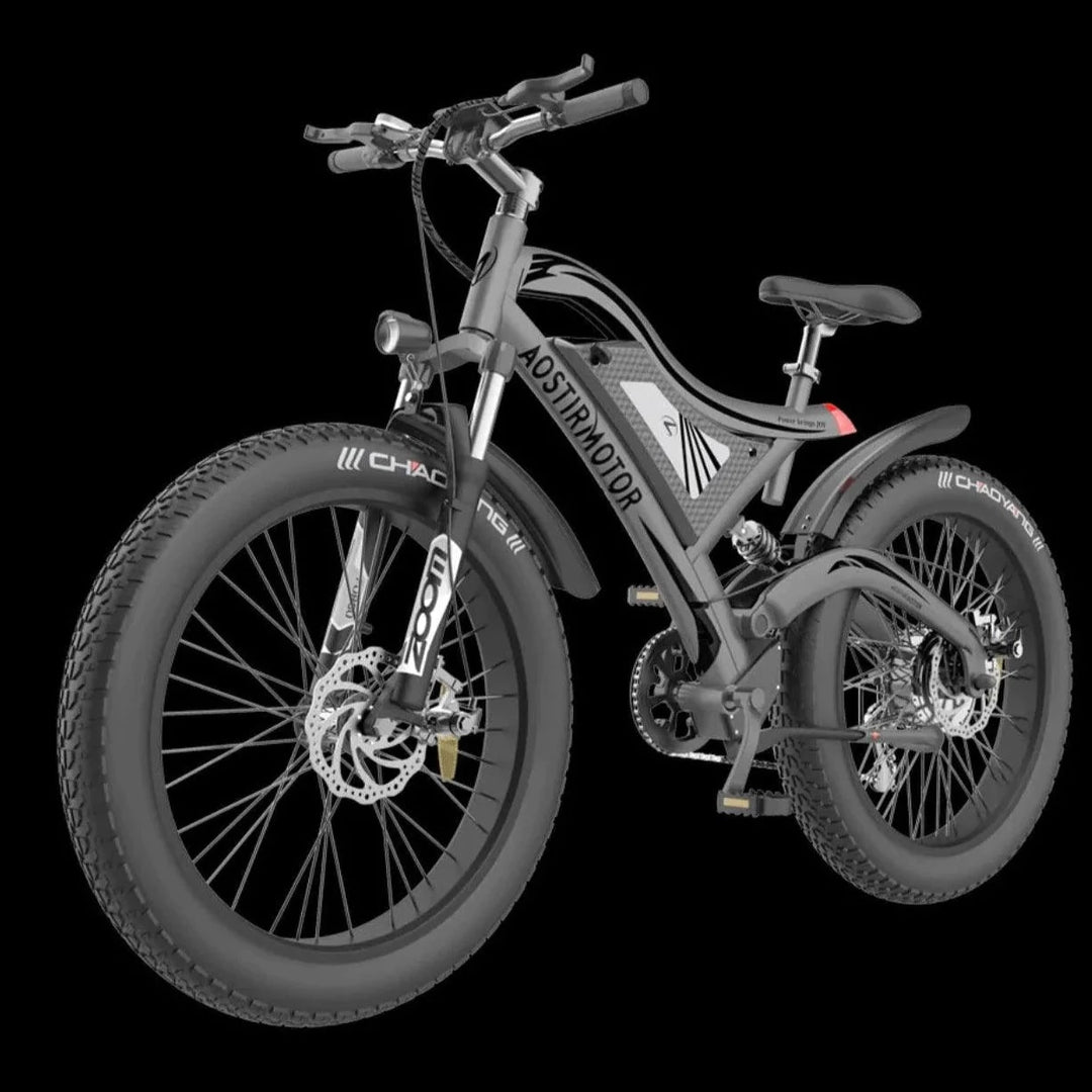 AOSTIRMOTOR S18 Black 750W Electric All Terrain Mountain Bike eBike Haul