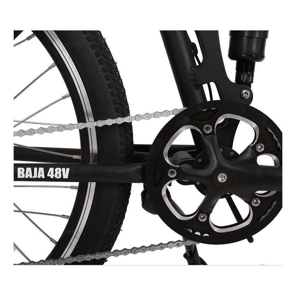 X-Treme Baja Folding 48 Volt Lithium Powered Electric Bike - eBike Haul