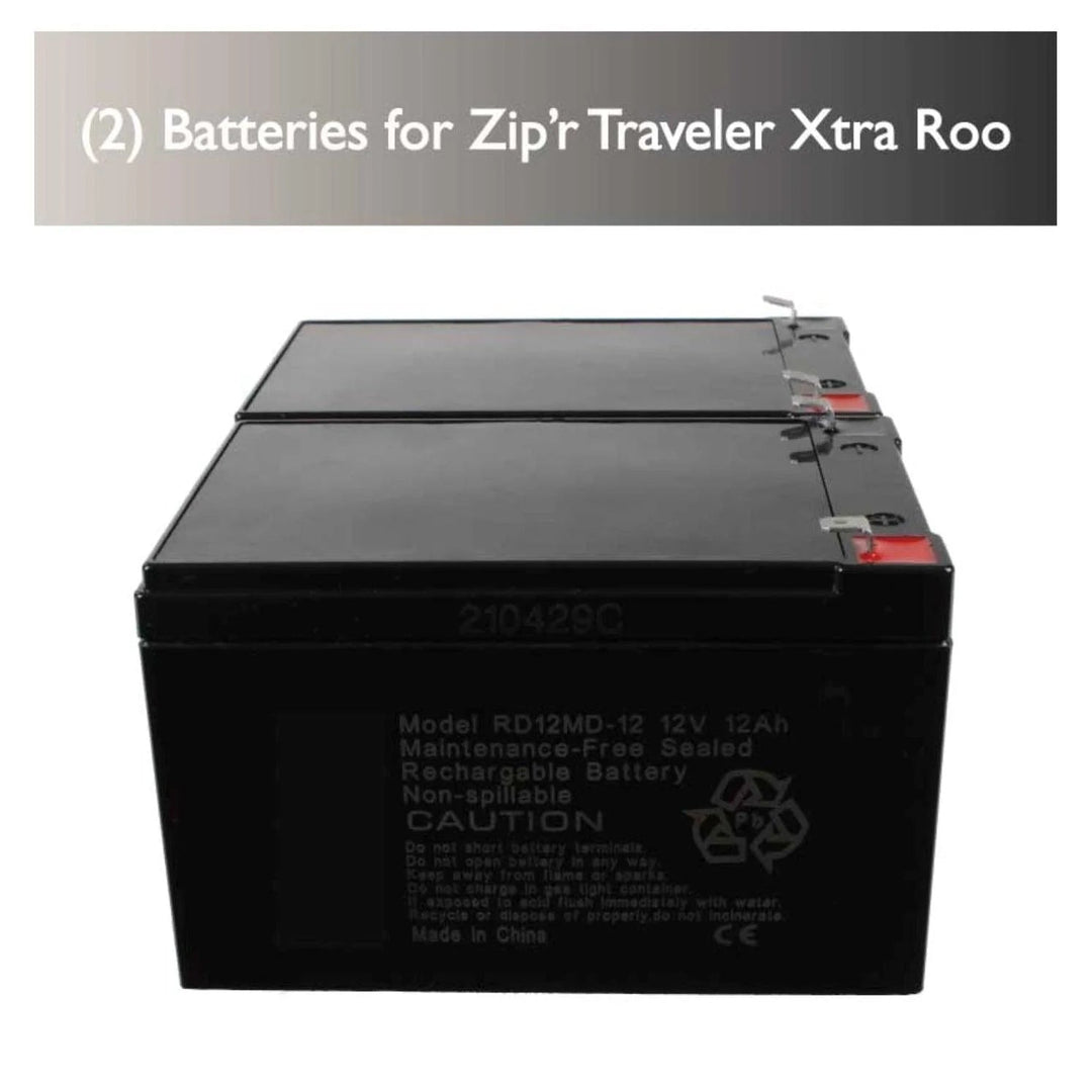 Zip'r Batteries for Zip'r Traveler, Xtra, & Roo Mobility Scooters-TSA Approved - eBike Haul