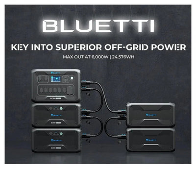 BLUETTI BLUETTI AC300 + 4*B300| 6,000W | 24576Wh-USP Mode Portable Power Station Bundle - eBike Haul