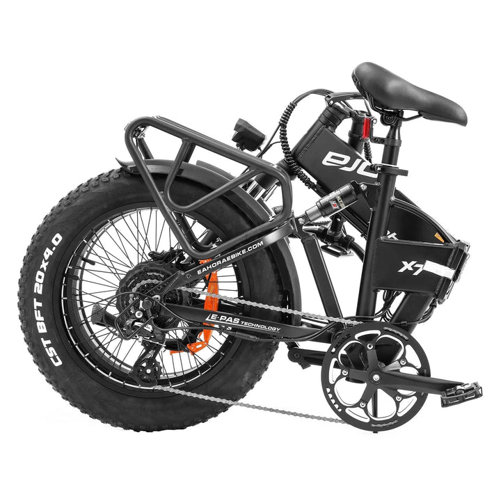 eahora Eahora X7| 750W 48V 17.5Ah  Folding Fat Tire Electric Bike - eBike Haul