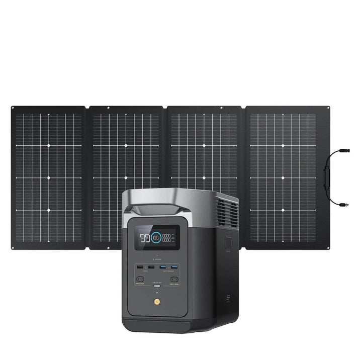 EcoFlow EcoFlow DELTA 2 + 220W Portable Solar Panel Solar Generator - eBike Haul