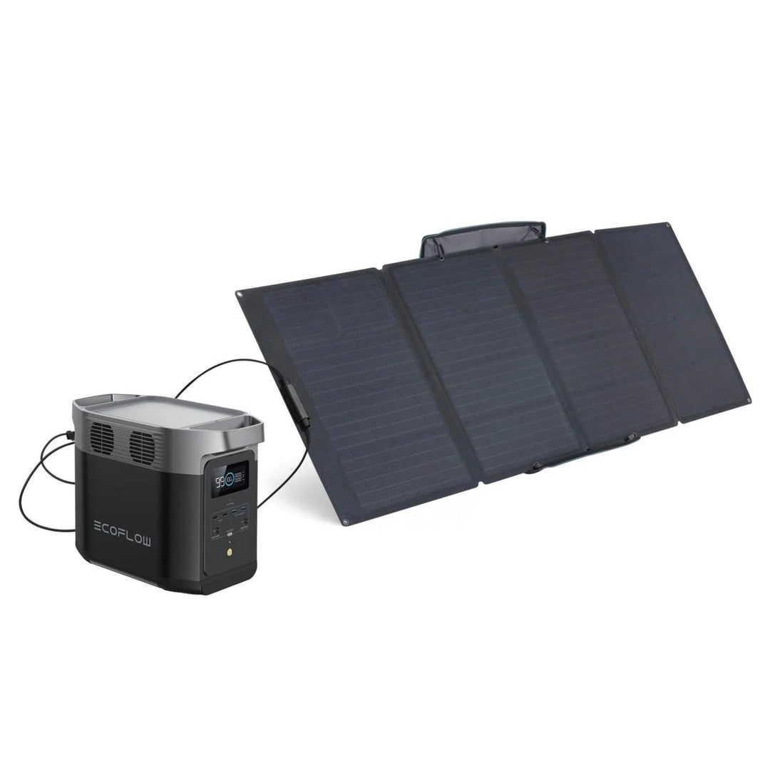EcoFlow EcoFlow DELTA 2 + 400W Portable Solar Panel Solar Generator - eBike Haul
