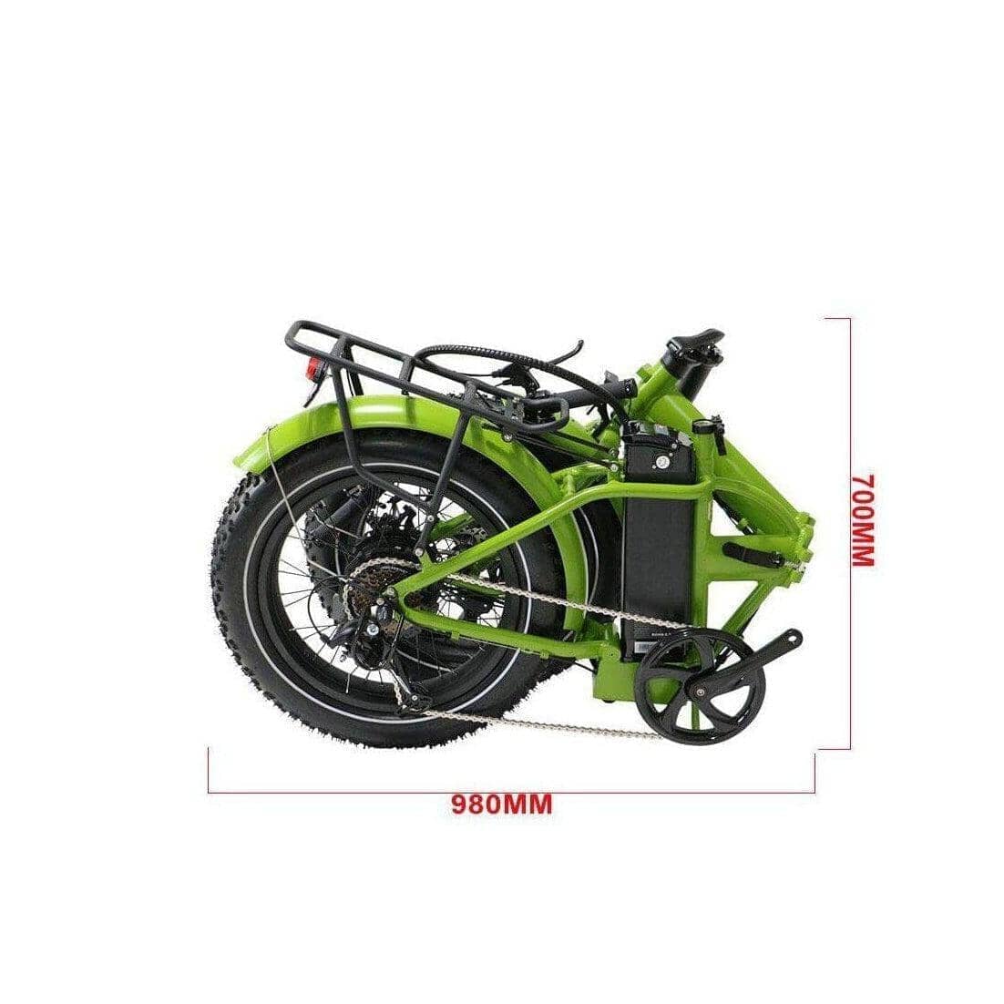 eunorau EUNORAU|E-FAT-MN 500W 48V Fat Tire Cruise Folding Electric Bike - eBike Haul