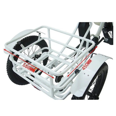 eunorau EUNORAU|NEW-TRIKE 48V12.5AH 500W 20"Fat Tire Folding Electric Trike - eBike Haul