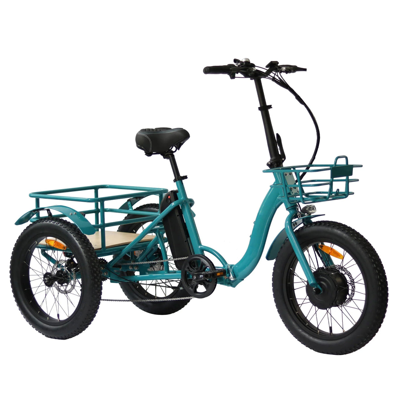 eunorau EUNORAU|NEW-TRIKE 48V12.5AH 500W 20"Fat Tire Folding Electric Trike - eBike Haul