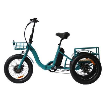 eunorau EUNORAU|NEW-TRIKE 48V12.5AH 500W 20"Fat Tire Folding Electric Trike - eBike Haul