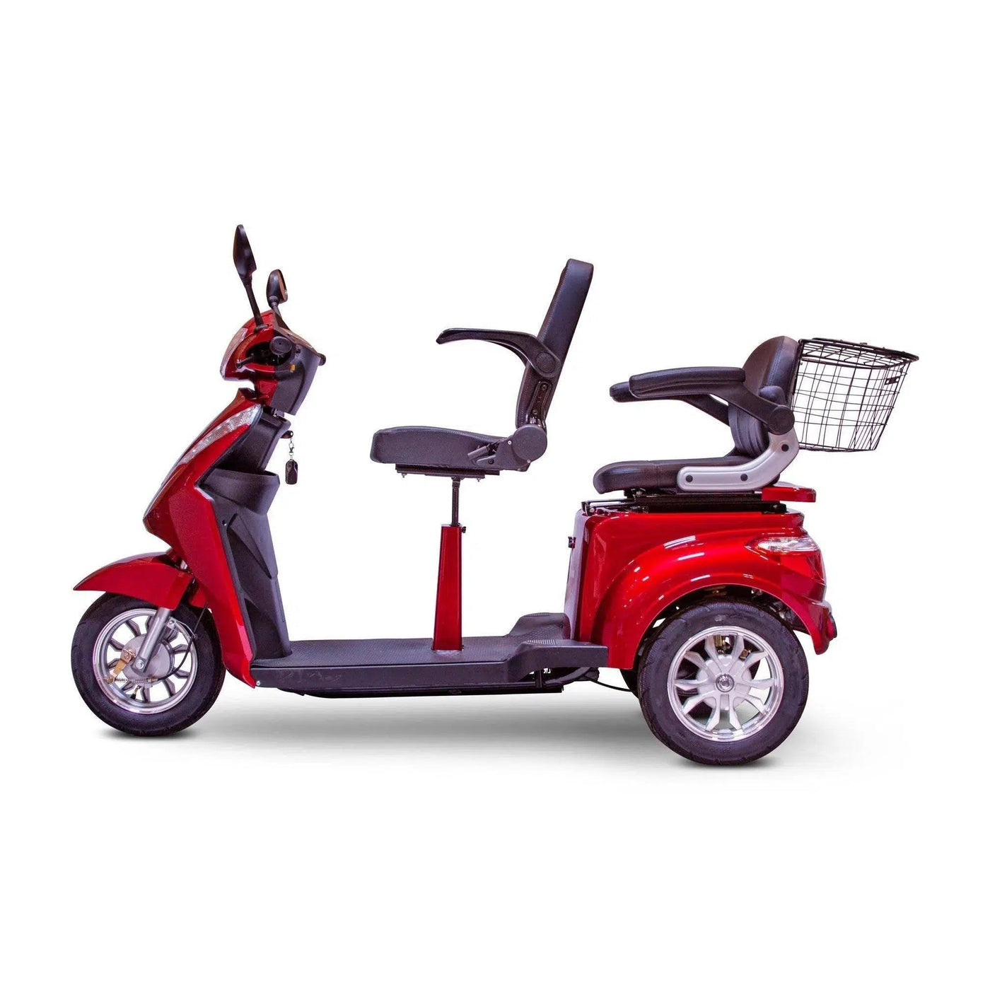 EWheels EW-66 | 2 Passenger 600 lbs Capacity 3 Wheel Electric Mobility Scooters - eBike Haul