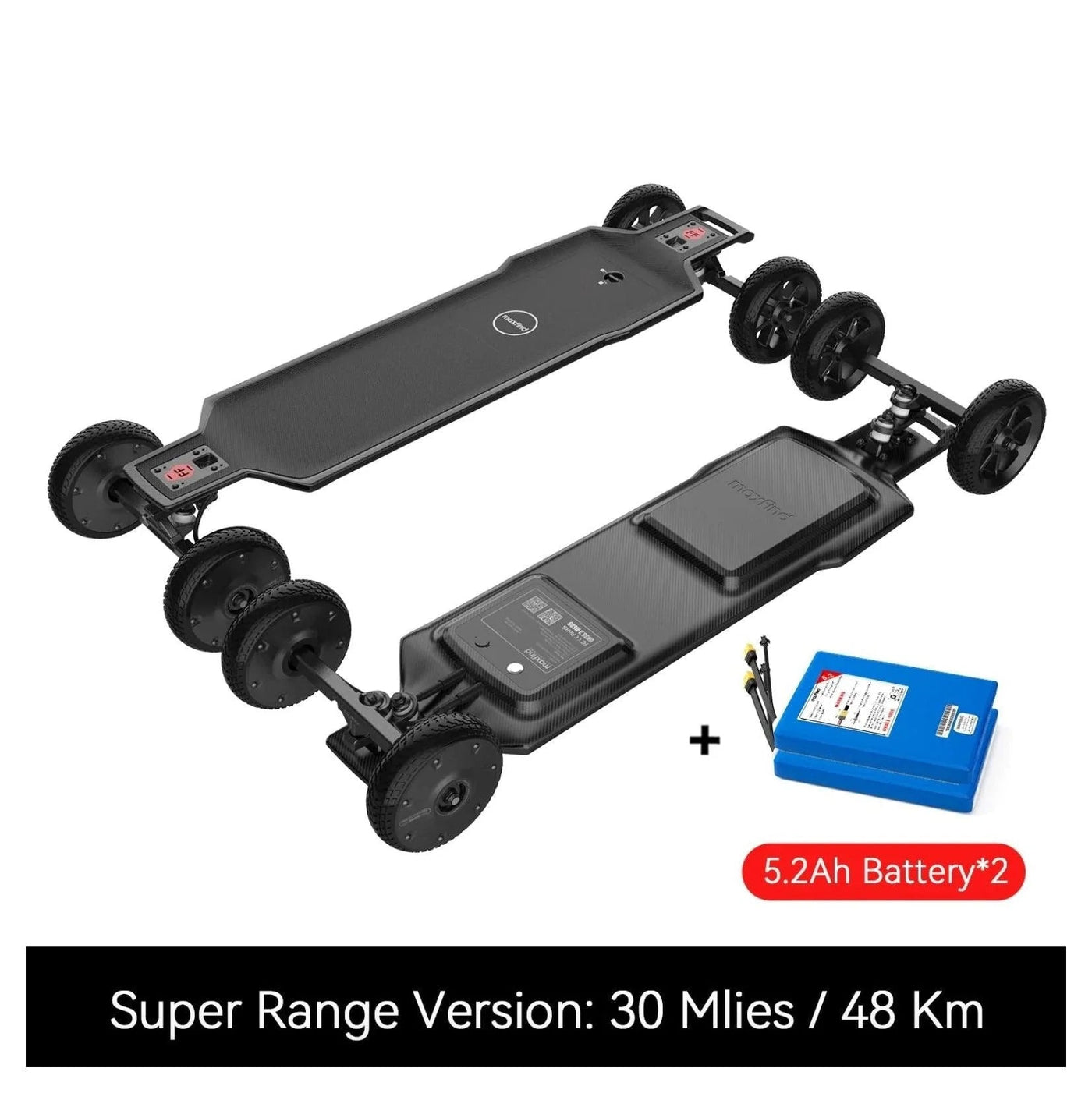 MaxFind FF Plus Street Electric Skateboard & Long Board - eBike Haul