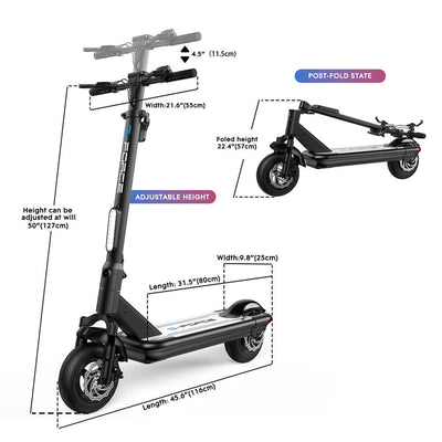 G-FORCE G-FORCE| S10 500W 48V/12Ah Fat Tire Electric Scooter - eBike Haul