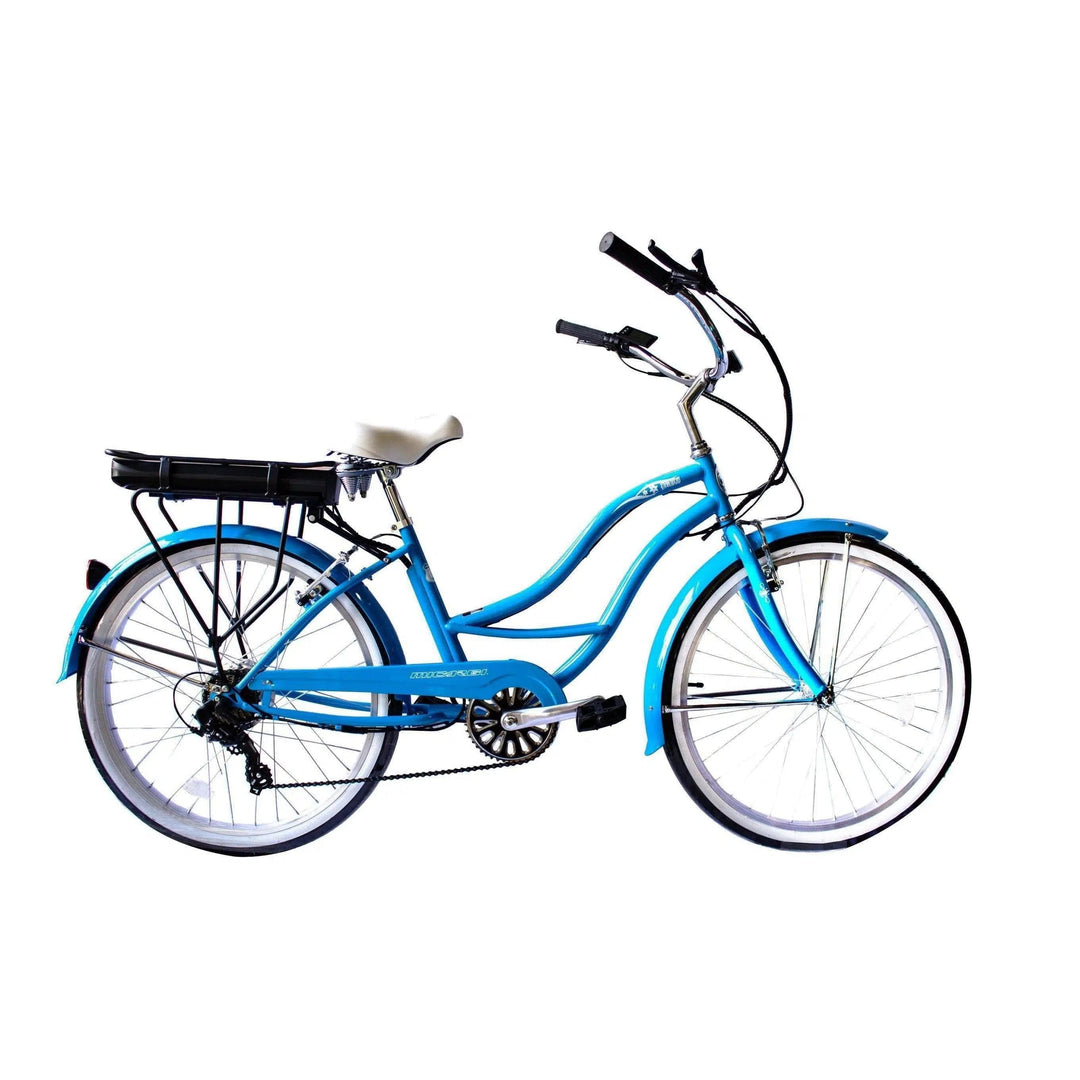 Micargi Bali 7 Speed Pedal Assist Electric Beach Cruiser eBike Haul