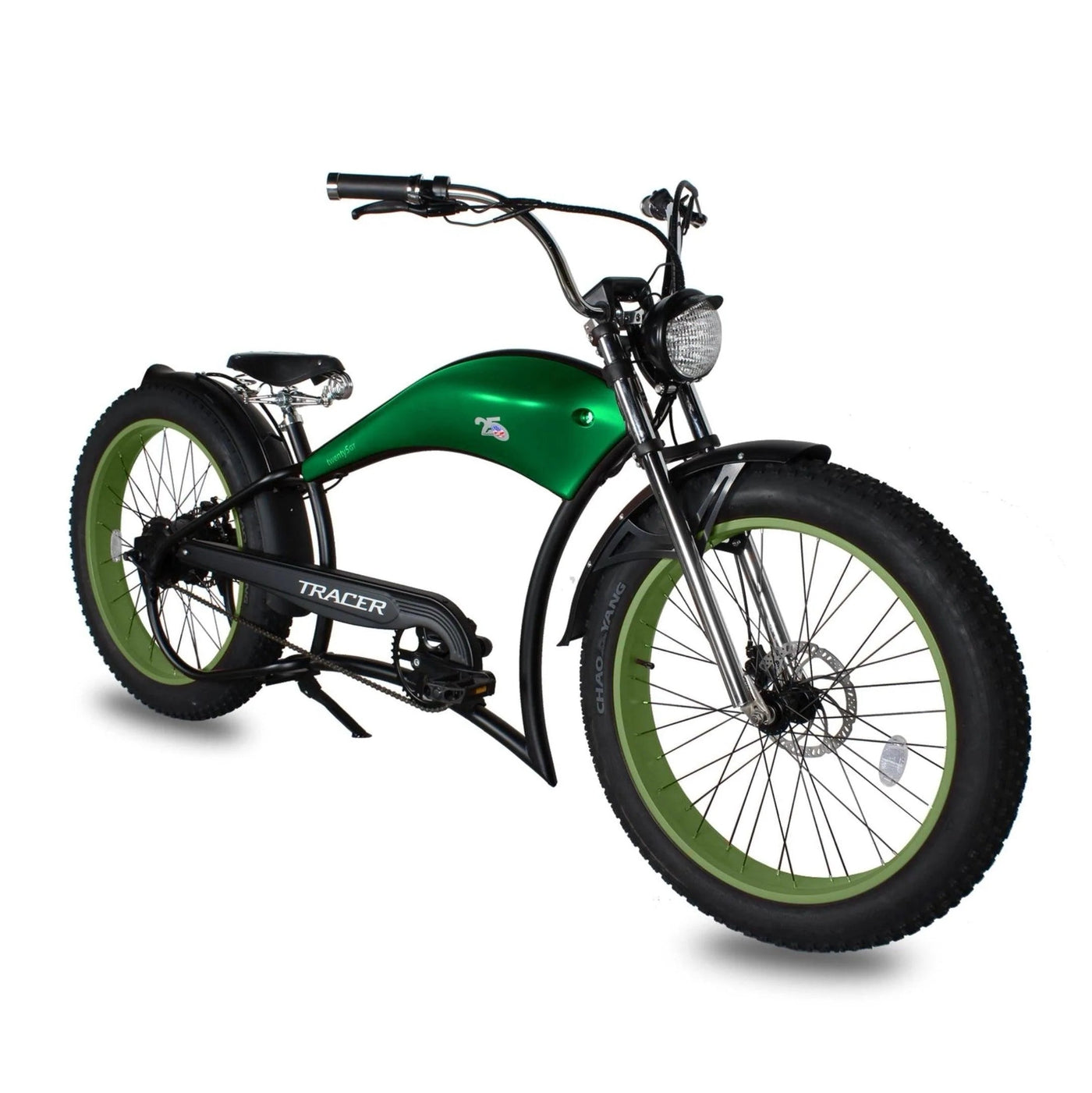 Micargi Tracer Twenty5| 26" High-speed brushless gear 800W 48V 16Ah Chopper Cruiser Electric Bike - eBike Haul