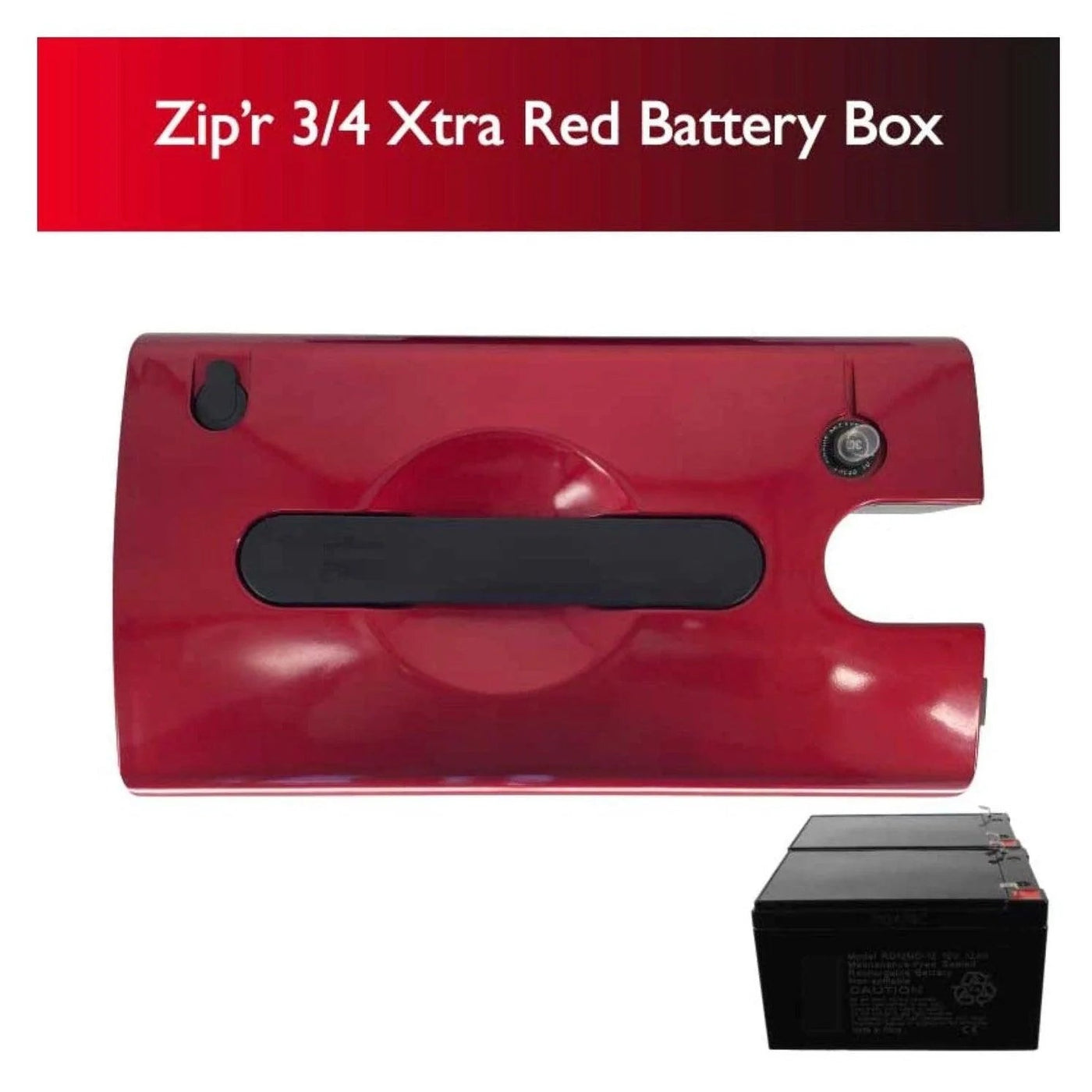 Zip'r Mobility Scooter Battery Box with (2) Batteries for Zipr Traveler & Xtra-TSA Approved - eBike Haul