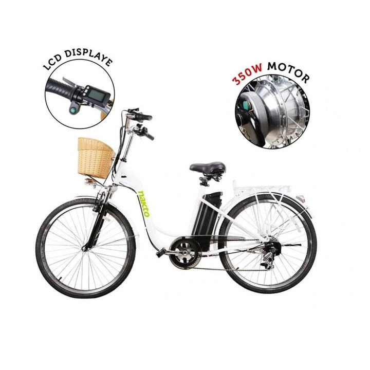 Nakto Camel 2 Step-Thru Step-Thru Electric Bikes White 8
