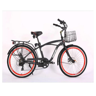X-Treme New Port Elite Max 24 Volt Lithium Powered Beach Cruiser Electric Bike - eBike Haul