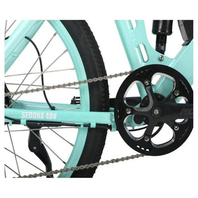X-Treme Sedona 48 Volt Lithium Powered step-Through Mountain Electric Bike - eBike Haul