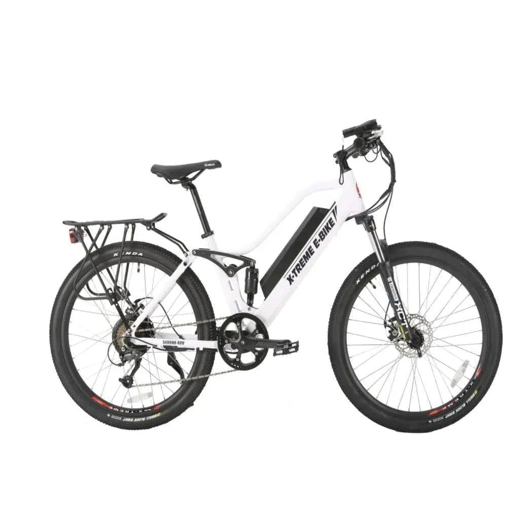 X-Treme Sedona 48 Volt Lithium Powered step-Through Mountain Electric Bike - eBike Haul