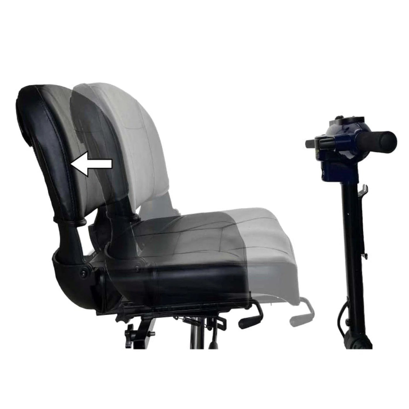 Zip'r Sliding Seat for Traveler & Xtra Mobility Scooters - eBike Haul