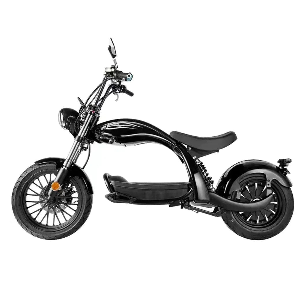 SoverSky SoverSky| M5 2000W/30A Lithium 40 Miles Range Fat Tire Chopper Scooter - eBike Haul