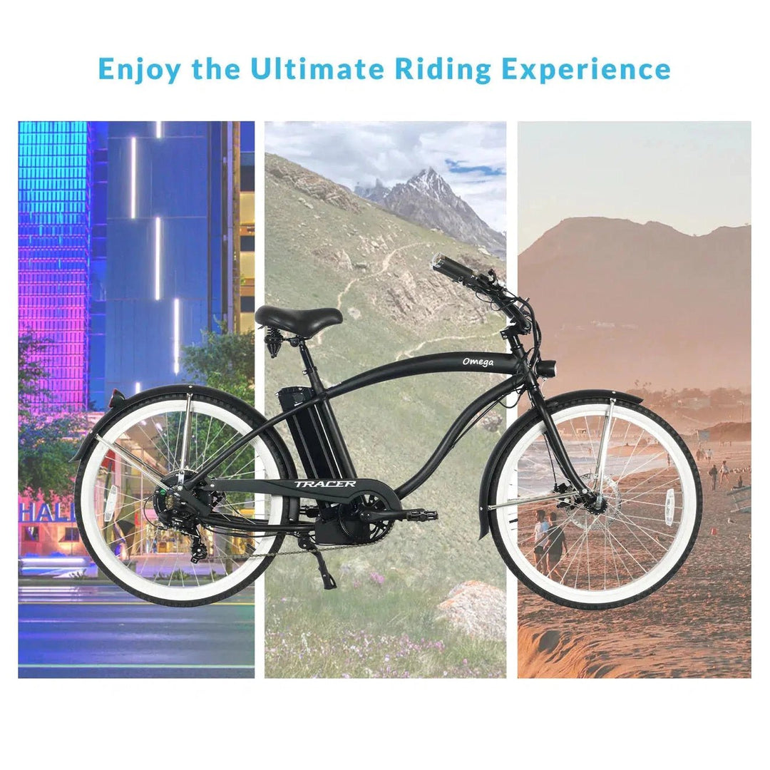 electric beach cruiser bicycle Tower Bum 2 Beach Coast is the ONLY electric belt drive beach cruiser on the market! X-Treme Newport Beach Cruiser E-Bike