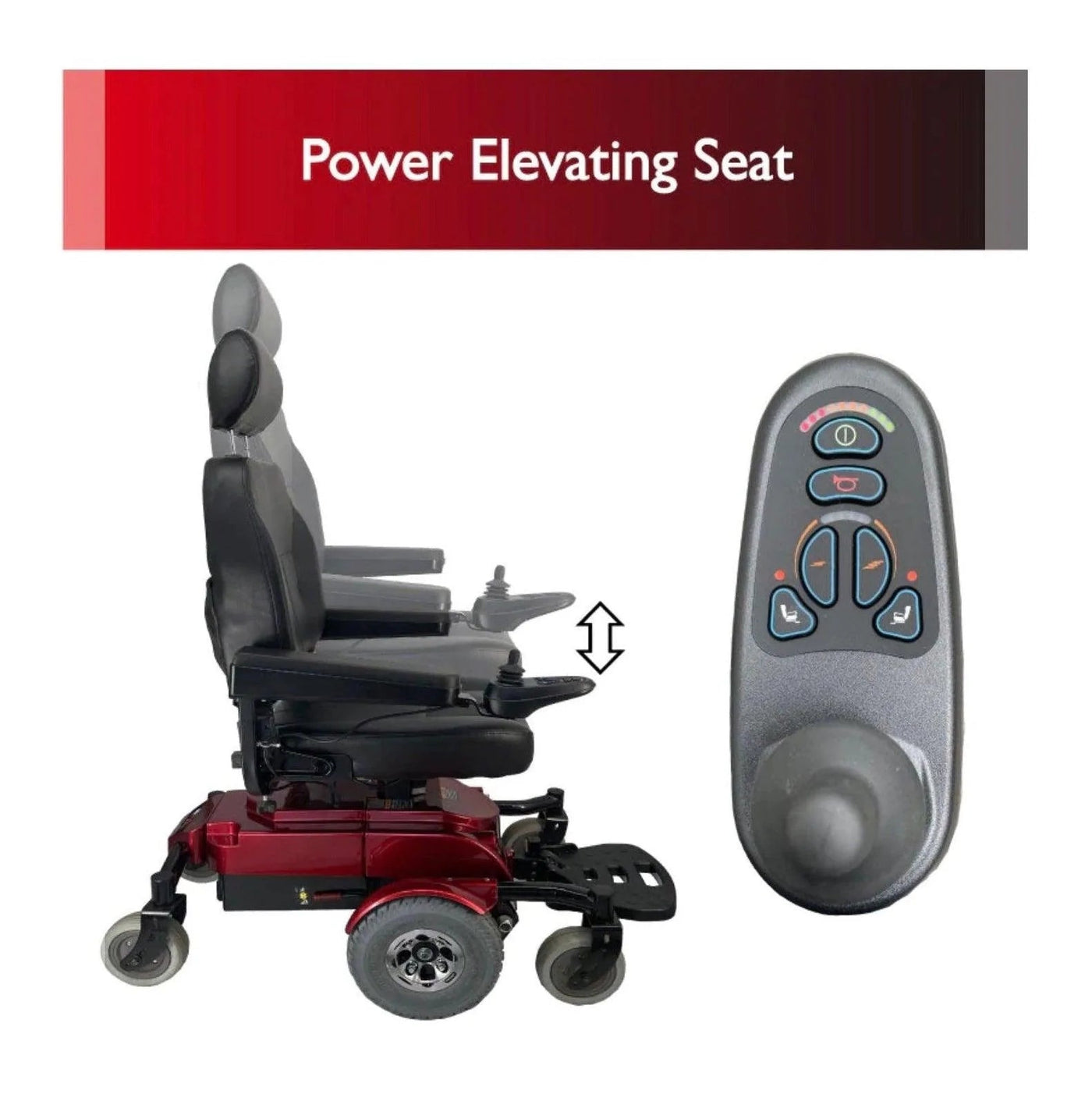 Zip'r Zip’r Mantis SE with Power 300lbs Capacity Adjustable Seat Electric Wheelchair - eBike Haul