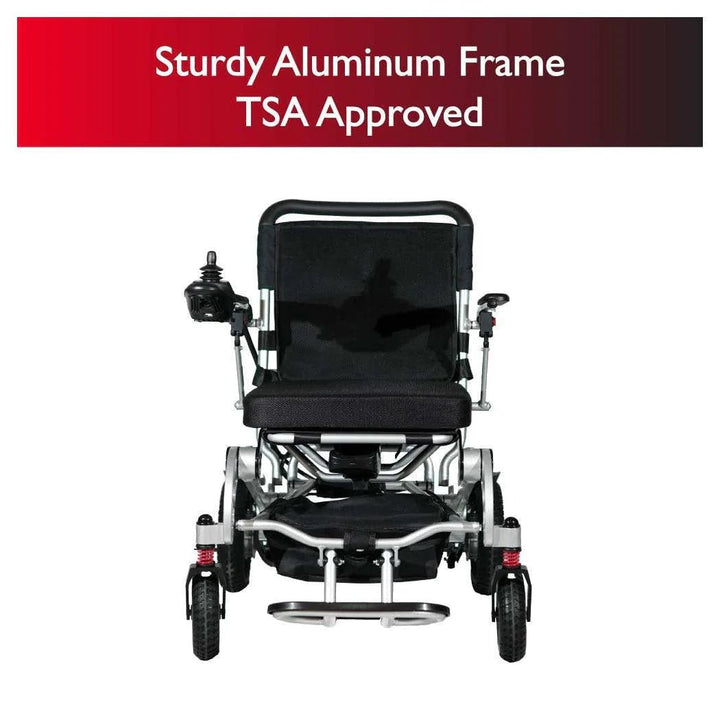Zip'r Zip'r Transport Pro Folding Electric Wheelchair-TSA Approved - eBike Haul