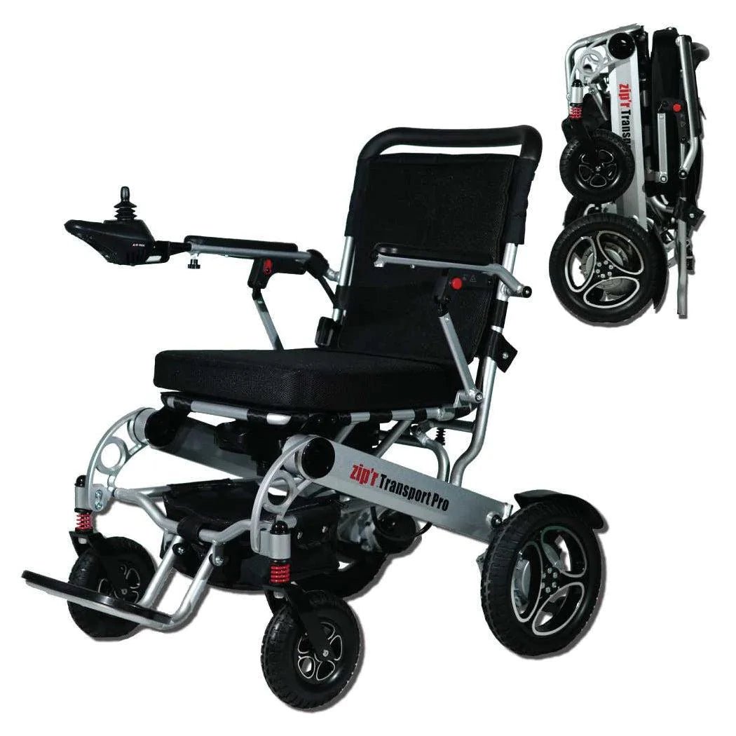 Zip'r Zip'r Transport Pro Folding Electric Wheelchair-TSA Approved - eBike Haul